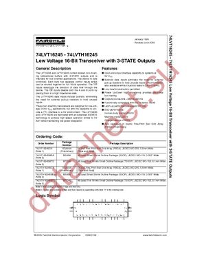 74LVTH16245MTDX datasheet  